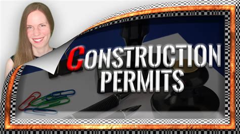 Construction Permits Things You Ought To Know Youtube