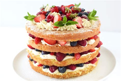 Summer Fruit Celebration Cake