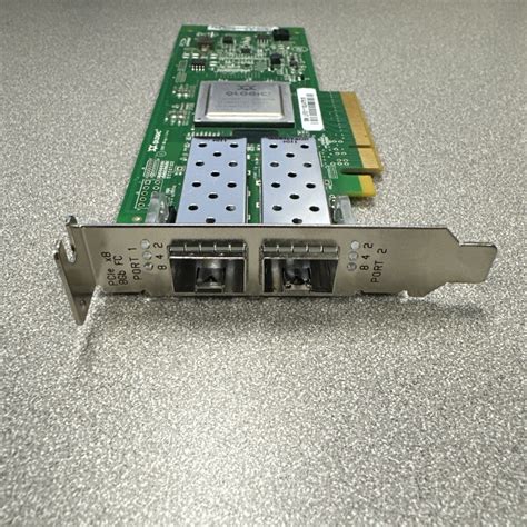 Qty Of 4- QLogic QLE2562 8GB Dual Port Fibre Channel Full Height w/ (2 ...