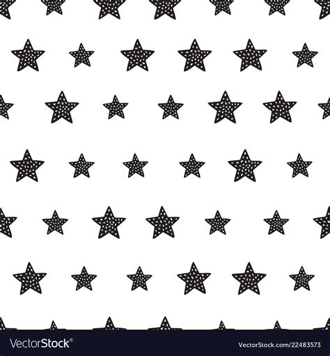 Geometric Seamless Pattern With Stars Royalty Free Vector