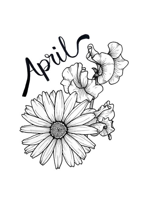 April Birth Flower Tattoo Ideas