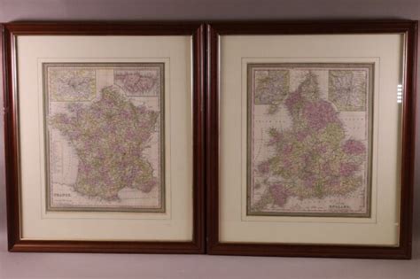 2 ANTIQUE FRAMED MAPS - Redlands Antique Auction