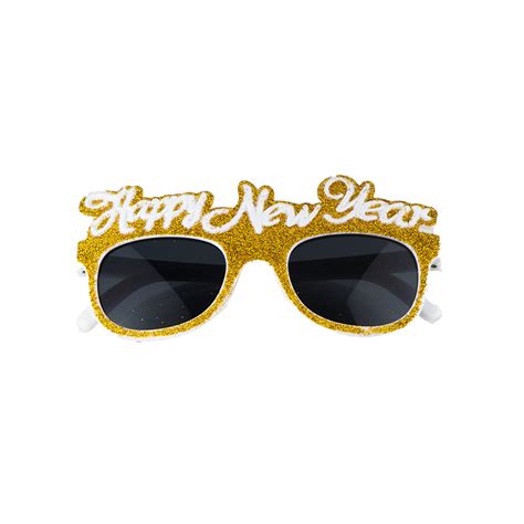 Gold New Year Glasses - Daiso Japan Middle East