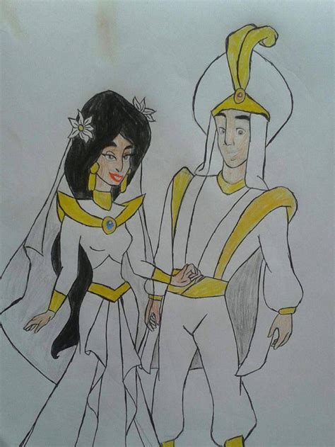 Aladdin And Jasmine - Wedding by Vikkiedraws18 on DeviantArt