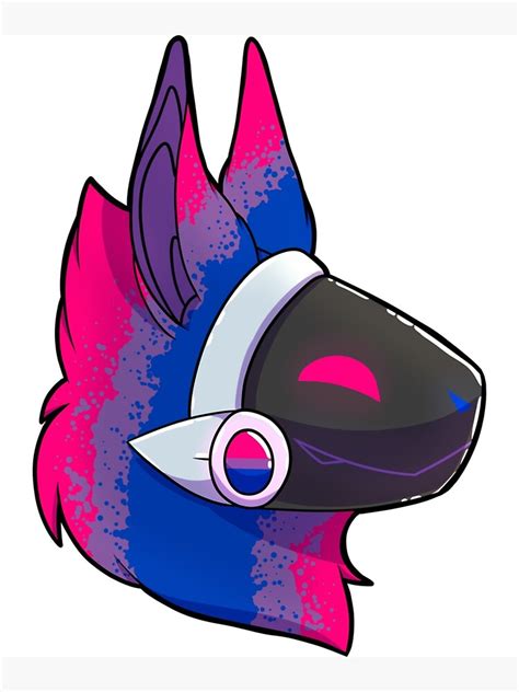 Bisexual Pride Protogen Poster For Sale By Brannonernser Redbubble