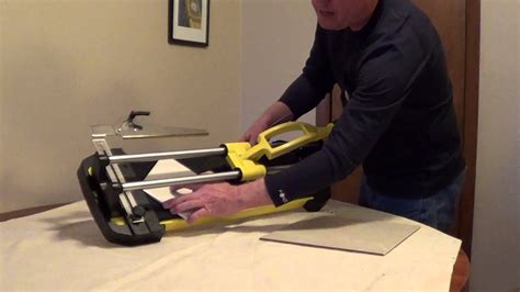 How To Use A Tile Cutter Youtube