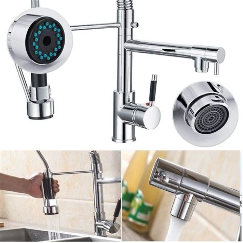 Buy Suguword Kitchen Sink Mixer Taps Pull Down Spray Spout Brass