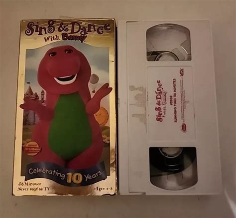 Barney Sing And Dance With Barney Vhs 1999 Celebrating 10 Years Eur 1128 Picclick Fr