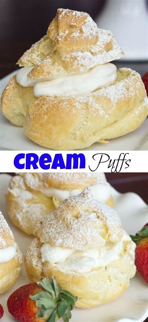 Homemade Cream Puffs This Easy Light And Fluffy Cream Puff Recipes Is