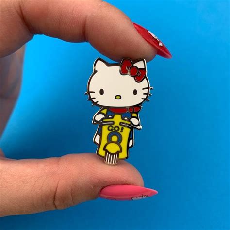 Erstwilder Hello Kitty Scooter Enamel Pin 20th Century Artifacts