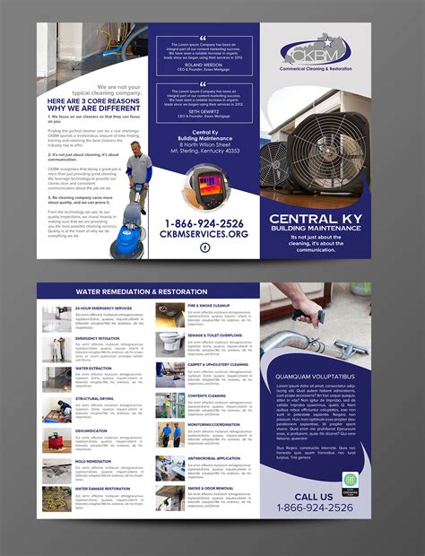 Brochure Design For CKBM Services By Chandrayaan Creative Design