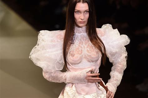 Bella Hadid Naked Tits At Vivienne Westwood Ready To Wear Fall Winter