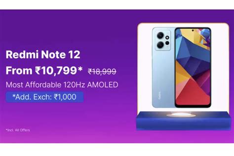 Redmi Note 12 5G Available at as Low as Rs. 10,799 During Amazon and ...