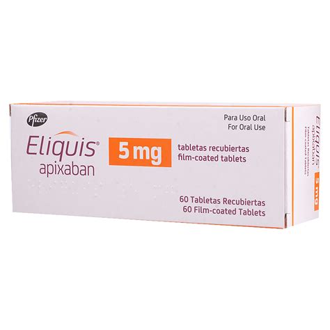 Eliquis 5 Mg X 60 Tabletas Farmacia Amiga