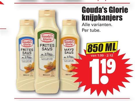 Gouda S Glorie Knijpkanjers Alle Varianten Per Tube Ml Aanbieding