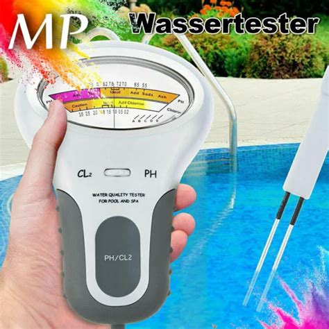 Tester Elettronico Acqua Per Cloro E Ph Piscina Misuratore Qualit