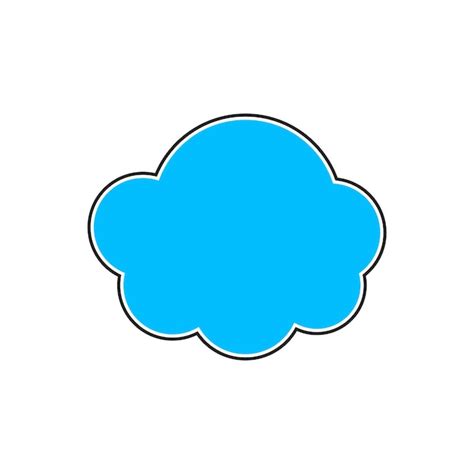 Premium Vector Cloud Illustration Logo Icon Vector Flat Design