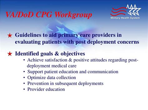 Ppt Dod Va Clinical Practice Guideline Toward Improved Quality Of