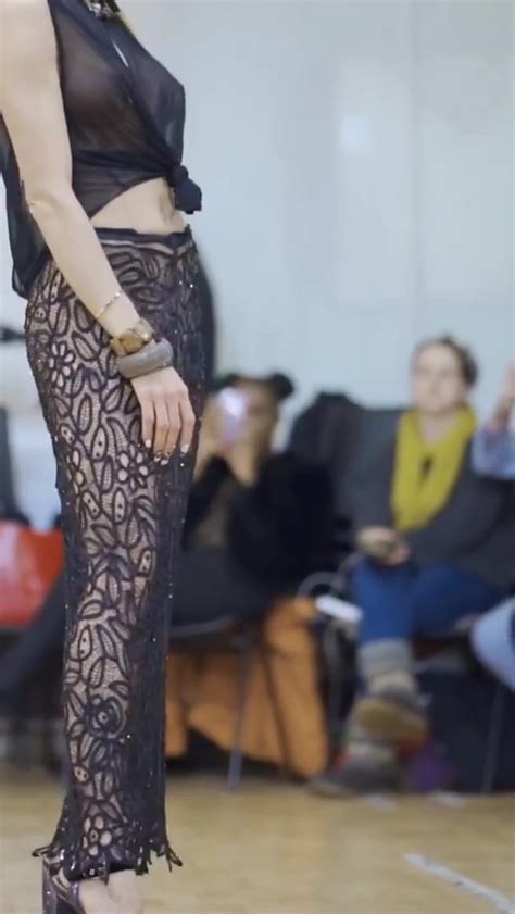 79 Vertical Full Screen View 4K HD Fashion Show Naked See Through Fashion London FW
