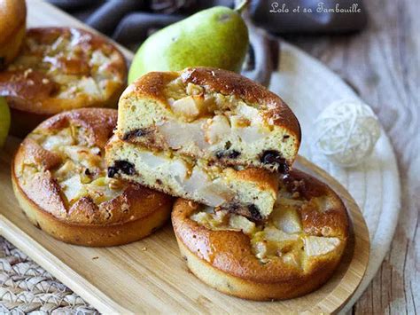 Fondants au fromage blanc poires pépites de chocolat Lolo et sa