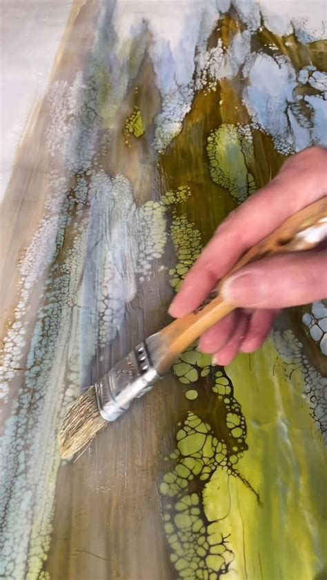 Creating an abstract encaustic landscape painting. | Encaustic art ...