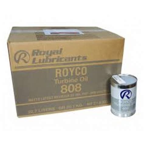 ROYCO 808 TURBINE OIL MIL PRF 7808 1 CARTON 24 QUARTS