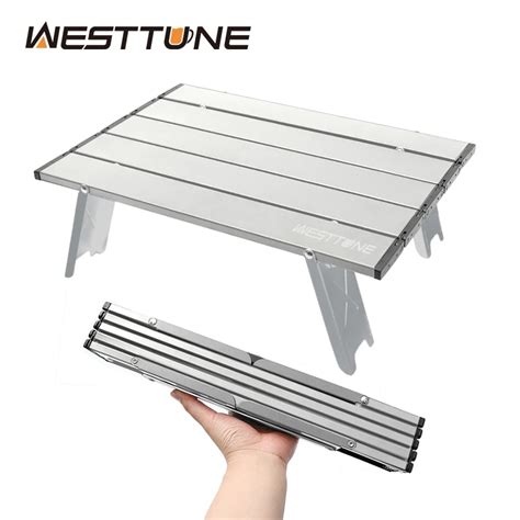 Westtune Mini Camping Tisch Ultraleicht Tragbar Aluminium Legierung