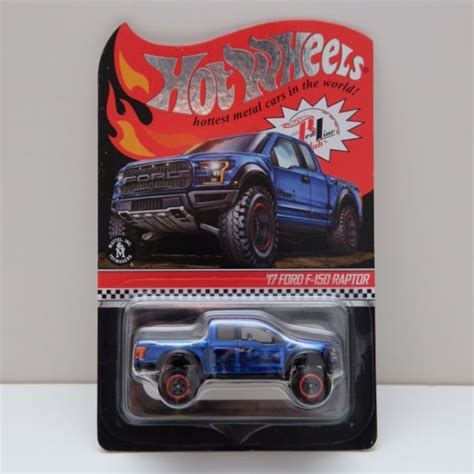Hot Wheels Ford F Raptor Chrome Blue Rlc Red Line Club Shopee Malaysia