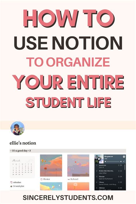 How To Use Notion For Students Organize Your Life With This All In