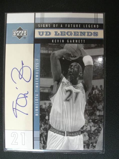 Upper Deck Ud Legends Kevin Garnett Auto