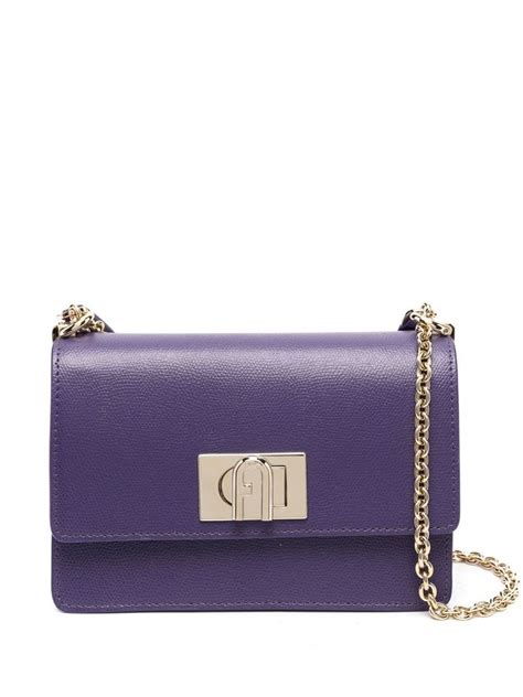 Furla Bolsa Transversal Roxo