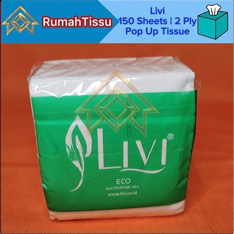 Jual Livi Eco Multipurpose Pop Up Tissue Sheets Ply Cocok Buat