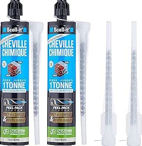 Scell It S PRO280X2 PRO Cartouche De Scellement Chimique Blanc Lot