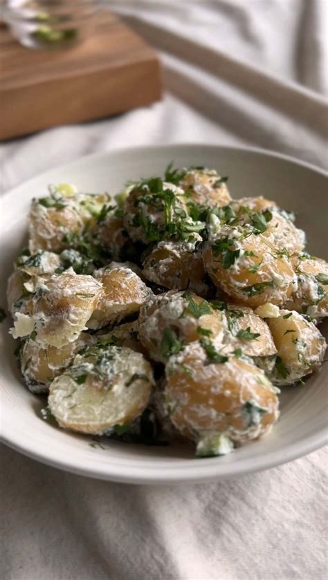 Ensalada De Papa Con Aderezo De Tzatziki Cocina Colectiva