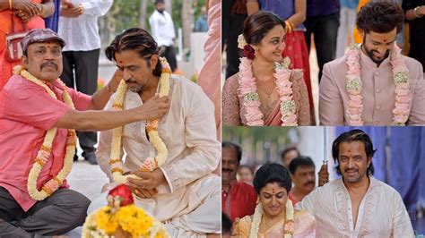 Arjun Sarja Happy Moments At Daughter Wedding Aishwarya Umapathy