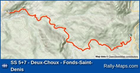 Ss Deux Choux Fonds Saint Denis Stage Map Rallye Madinina