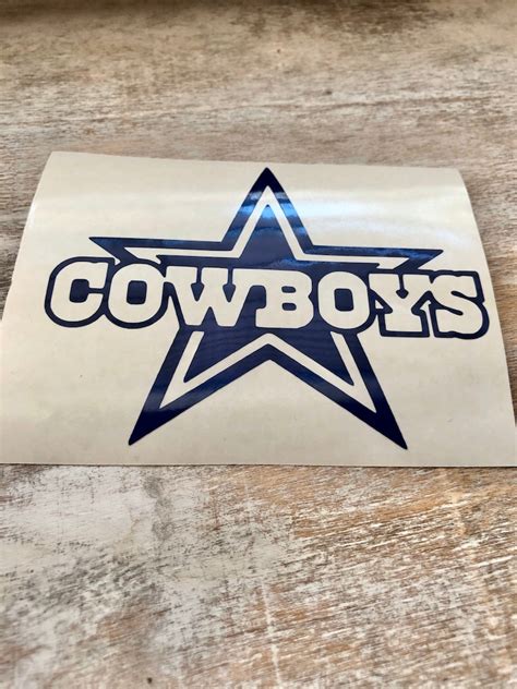 Dallas Cowboys Star Vinyl Decal Dallas Cowboys Sticker | Etsy