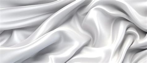 Premium AI Image | pure white satin fabric