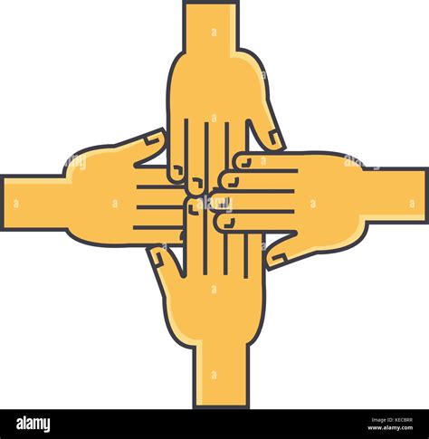 Hands together concept Stock Vector Image & Art - Alamy