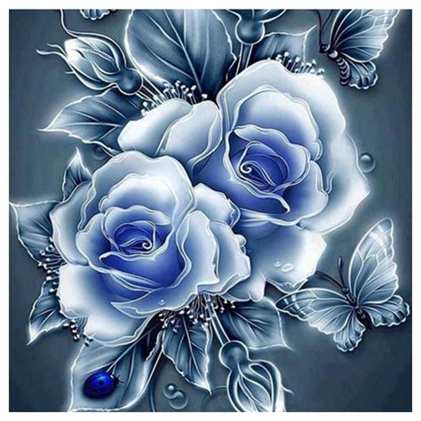 Rose Partial Round Diamond Painting 25 25cm