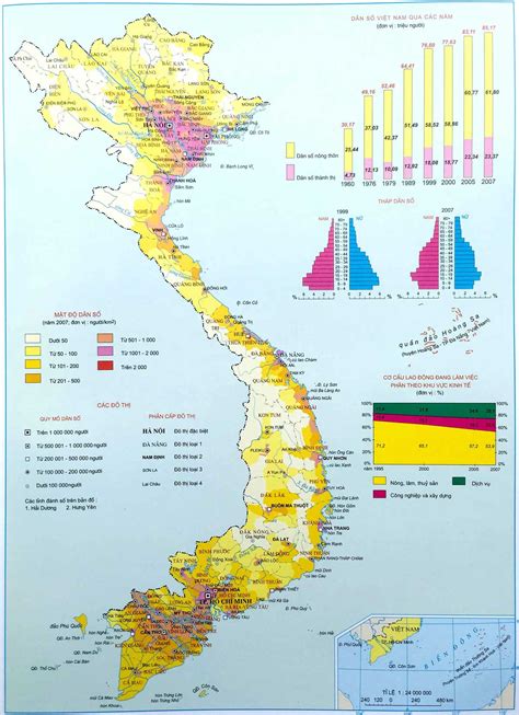 BẢN ĐỒ VIỆT NAM & 63 TỈNH THÀNH MỚI NHẤT