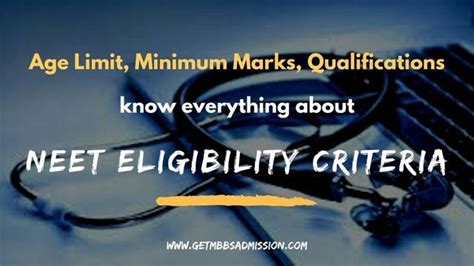 NEET Eligibility Criteria 2020 Qualifications Age Limit Minimum