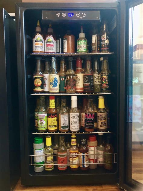 Our Hot Sauce Fridge Is Full R Spicy