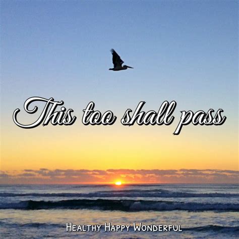 This Too Shall Pass — Healthy Happy Wonderful®