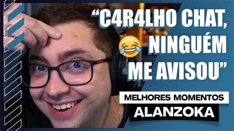 Isso Nunca Aconteceu Na Live Do Alanzoka 😂😂 Melhores Momentos