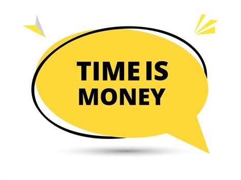 Premium Vector Time Is Money Speech Bubble Text Banner And Poster