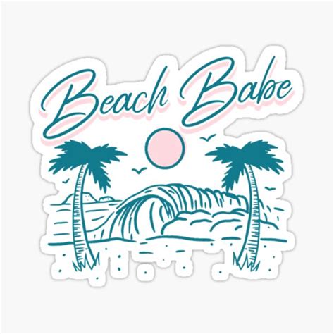 Beach Babe Sticker For Sale By DavidSaiz Redbubble
