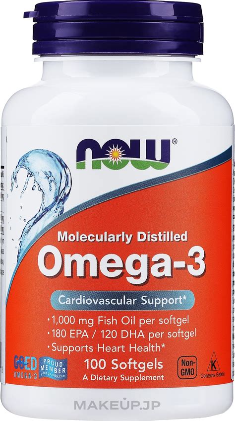 Now Foods Omega 3 Molecularly Distilled 180 Epa120 Dha Capsules Omega