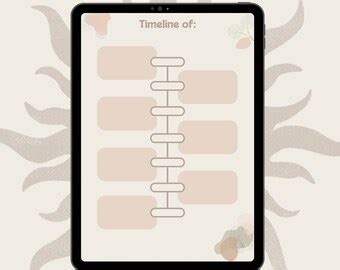 Project Timeline Template - Etsy