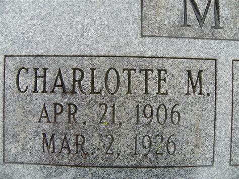 Charlotte Mary Musser Find A Grave Memorial